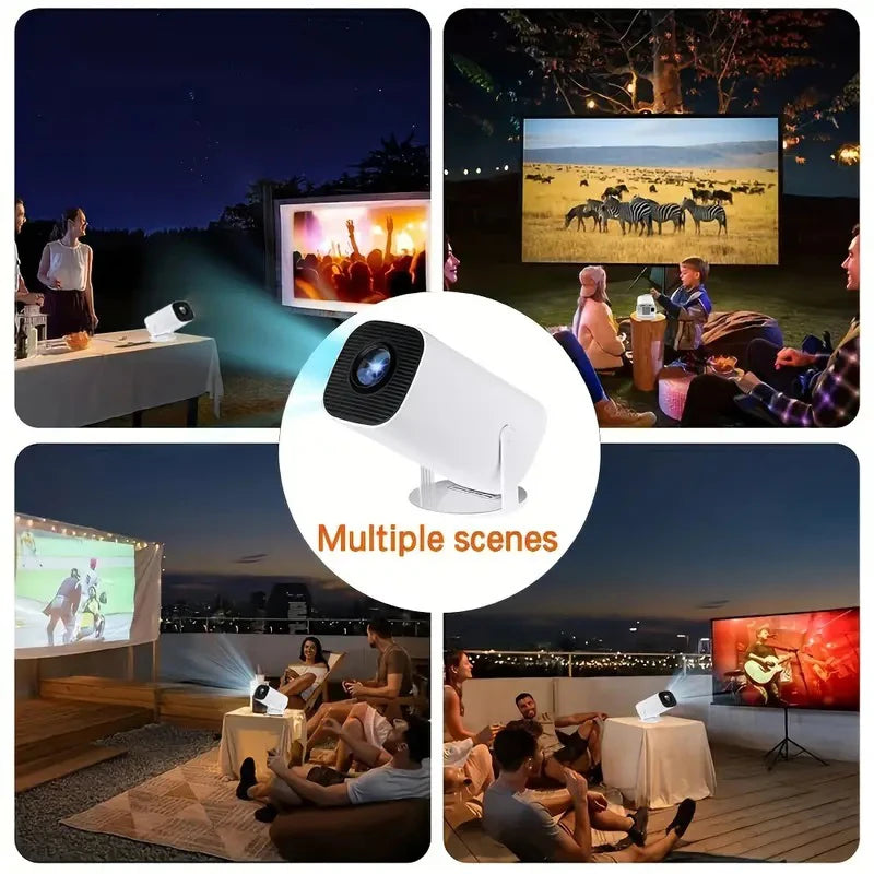 2024 4K Projector EU Android 11 Dual Wifi6 200 ANSI Allwinner H713 BT5.0 1080P 1280*720P Home Cinema Outdoor Portable Projetors